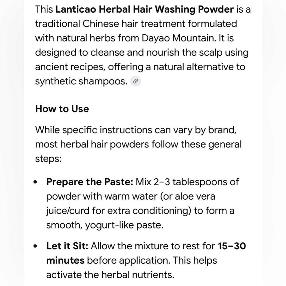 2 for $30 🆕Natural Herbal Hair Washing Powder - Picture 4 of 11